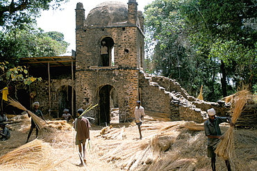 Narga Selassie church, Isle of Dek, Lake Tana, Gondar region, Ethiopia, Africa