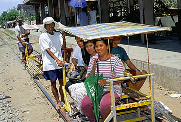 Basic railway transport, Manila, island of Luzon, Philippines, Southeast Asia, Asia