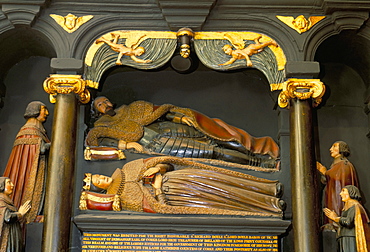 Bowle's family tomb, dating from 1632, St. Patrick's cathedral, Dublin, County Dublin, Eire (Ireland), Europe