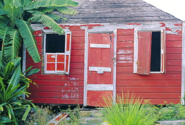 Old chattel house, St. John's, Antigua, West Indies, Caribbean