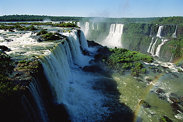 Iguaza falls from Brazil Brazil / Argentina border