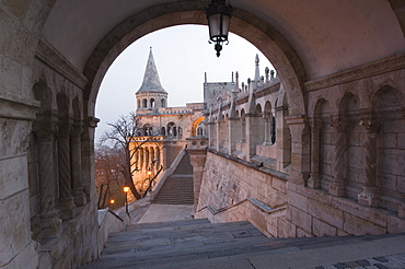 Fishermans Bastion, Castle Hill area, Budapest, Hungary, Europe