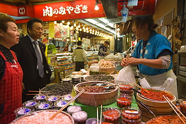 Omichi market, Kanazawa, Ishikawa prefecture, Japan, Asia