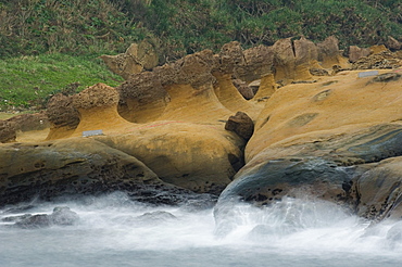 Coastal rock formations, Yehliu, Taipei County, Taiwan, Asia