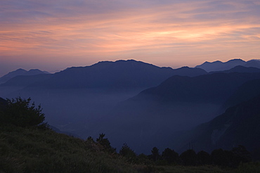 Sunrise near Mount Yushan, Yushan National Park, Nantou County, Taiwan, Asia