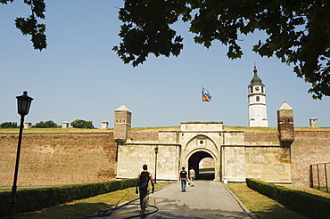 Grounds of the Kalemegdan Citadel, fortifications dating from Celtic and Roman times, Belgrade, Serbia, Europe