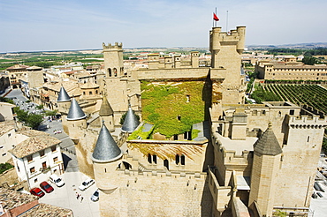 Medieval Old Town, Olite, Navarra, Euskadi, Spain, Europe