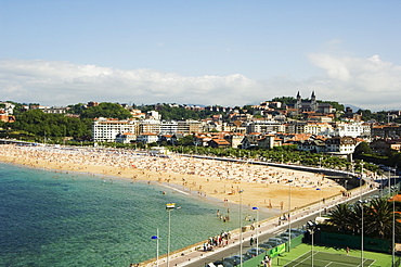 Bay Beach, San Sebastian, Basque Country, Euskadi, Spain, Europe