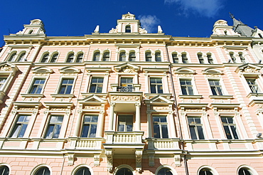 Jugenstils art nouveau architecture on Elizabeth Street, Riga, Latvia, Baltic States, Europe