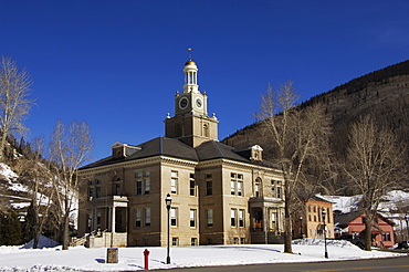 County Court House in the the Wild West old silver mining town of Silverton, Colorado, United States of America, North America