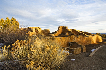 Pueblo ruins in Mesa Verde containing some of the most elaborte Pueblo dwellings found today, Mesa Verde National Park, UNESCO World Heritage Site, Colorado, United States of America, North America