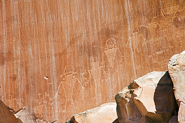 Petroglyph Rock Art in Capitol Reef National Park, Utah, United States of America, North America