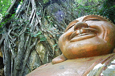 Laughing Buddha, Loei, north east Thailand, Thailand, Southeast Asia, Asia
