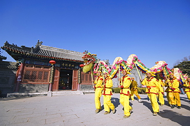 Dragon Dance, Chinese New Year, Spring Festival, Beijing, China, Asia