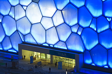 The Water Cube National Aquatics Center swimming arena in the Olympic Park, Beijing, China, Asia