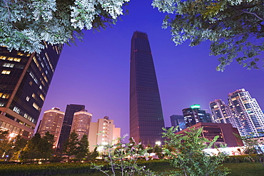 World Trade Center Phase 3 building, at 330m Beijing's tallest building, Guomao district, Beijing, China, Asia