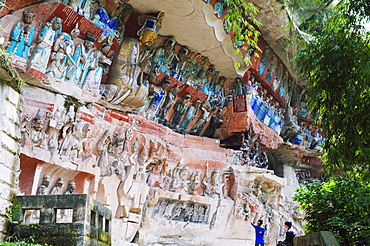 Dazu Buddhist rock sculptures, UNESCO World Heritage Site, Chongqing Municipality, China, Asia