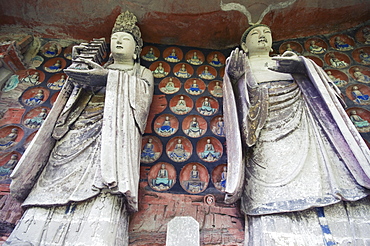 Dazu Buddhist rock sculptures, UNESCO World Heritage Site, Chongqing Municipality, China, Asia