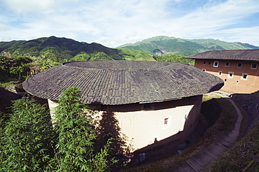 Hakka Tulou round earth buildings, UNESCO World Heritage Site, Fujian Province, China, Asia