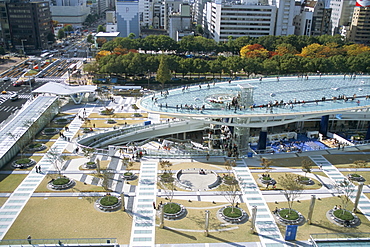 Skywalk, city centre, Nagoya, Japan, Asia