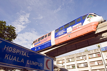 Monorail, Kuala Lumpur, Malaysia, Southeast Asia, Asia