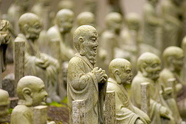 Buddhist statues, Buttsuji temple, Mihara, Hiroshima prefecture, Honshu, Japan, Asia