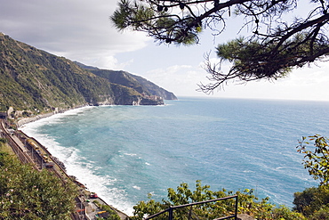 Village of Corniglia, Cinque Terre, UNESCO world Heritage Site, Liguria, Italy, Europe