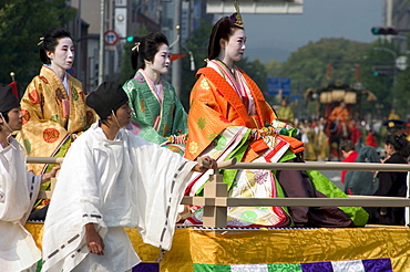 Jidai Matsuri, Festival of the Ages, procession, Kyoto city, Honshu, Japan, Asia