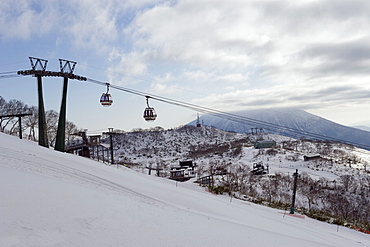 Cable car at Niseko ski resort, Hokkaido, Japan, Asia