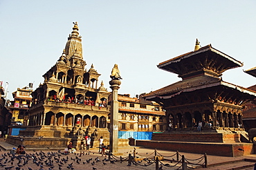 Krishna Mandir, a 7th century Hindu temple, UNESCO World Heritage Dite, Durbar Square, Patan, Kathmandu Valley, Nepal, Asia