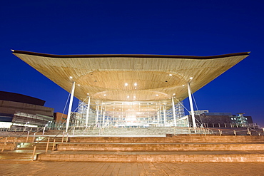 Welsh Assembly Building, Cardiff Bay, Cardiff, Wales, United Kingdom, Europe