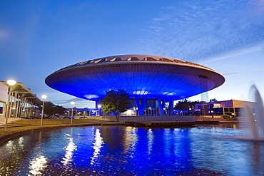 Evoluon built in 1996, exhibit on science and technology, by L. L. C. de Bever and  L. Ch. Kalff, Eindhoven, Netherlands, Europe