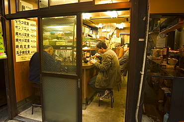 Stall restaurants, Shinjuku, Tokyo, Honshu, Japan, Asia