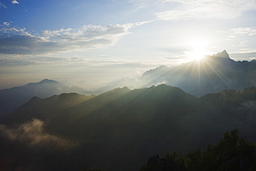 Sunset, Apuan Alps, Tuscany, Italy, Europe