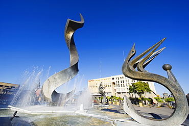 Modern art sculpture, Guadalajara, Mexico, North America