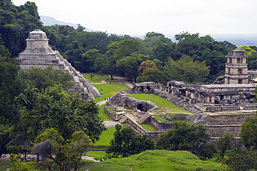 Mayan ruins, Palenque, UNESCO World Heritage Site, Chiapas state, Mexico, North America