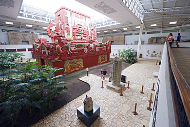 Mayan Rosalila temple replica, Museum of Sculpture, Copan Ruins, Honduras, Central America