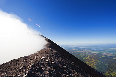 Steaming crater of Volcan de San Cristobal, 1745m, Nicaragua, Central America