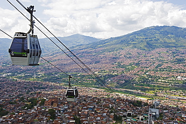 Metrocable gondola, Medellin, Colombia, South America