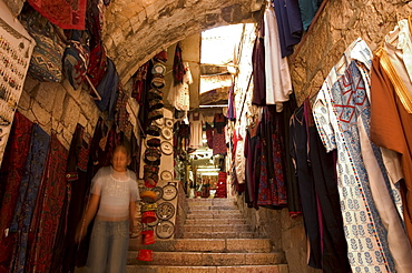 David Street tourist market, Old Walled City, Jerusalem, Israel, Middle East