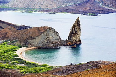 Pinnacle Rock, Isla Bartholome, Galapagos Islands, UNESCO World Heritage Site, Ecuador, South America