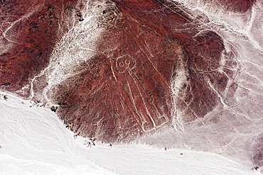 Spaceman, Lines and Geoglyphs of Nasca, UNESCO World Heritage Site, Peru, South America