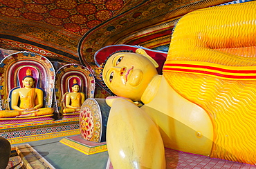 Buddha statues, Southern Province, Sri Lanka, Asia