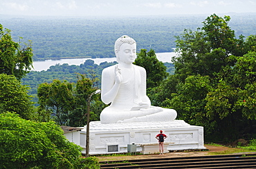 The Great seated Buddha at Mihintale, Sri Lanka, Asia