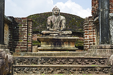 Vatadage, Quadrangle, Polonnaruwa, UNESCO World Heritage Site, North Central Province, Sri Lanka, Asia