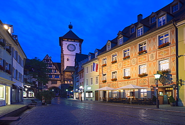 Old town city gate, Freiburg, Baden-Wurttemberg, Germany, Europe