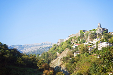 Castle, Gjirokaster, UNESCO World Heritage Site, Albania, Europe 