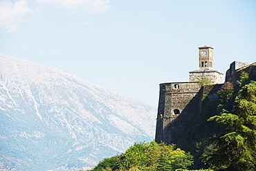 Castle, Gjirokaster, UNESCO World Heritage Site, Albania, Europe 