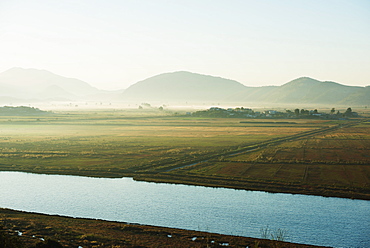 Morning mist, Butrint, Albania, Europe 