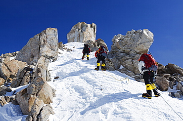 Climbing expedition on Mount McKinley, 6194m, Denali National Park, Alaska, United States of America, North America